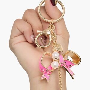 Juicy Couture Pink and Gold Bow Key Holder
